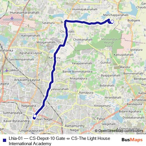 Lhia-01 bus Line Map