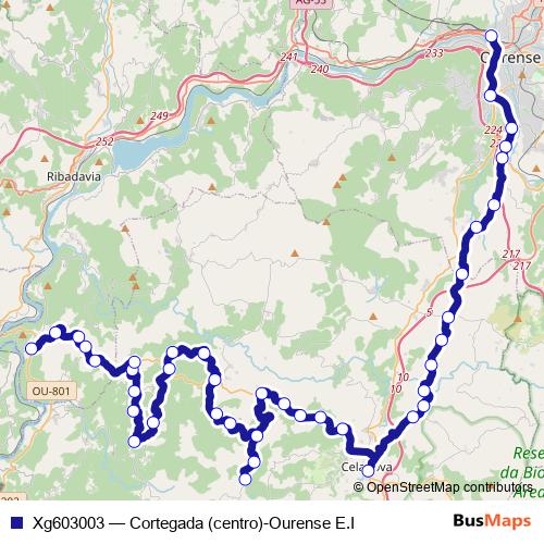 Xg603003 bus Line Map