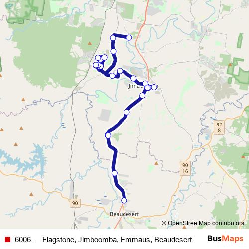6006 bus Line Map