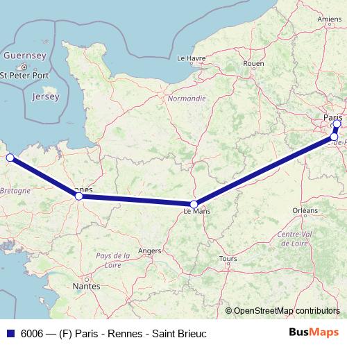 6006 bus Line Map