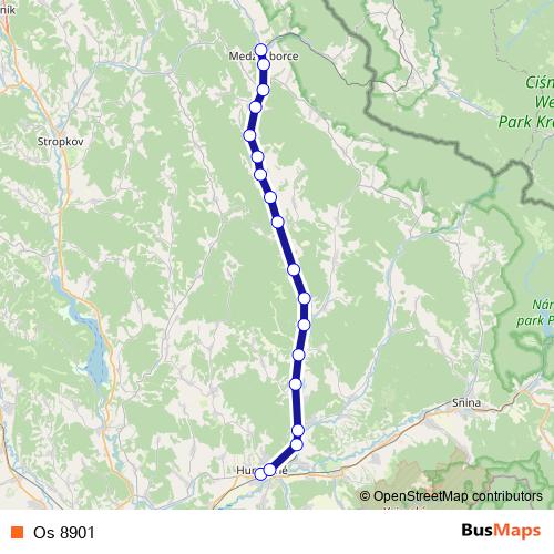 Os 8901 rail Line Map