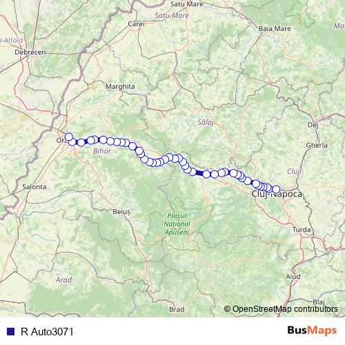 R Auto3071 bus Line Map