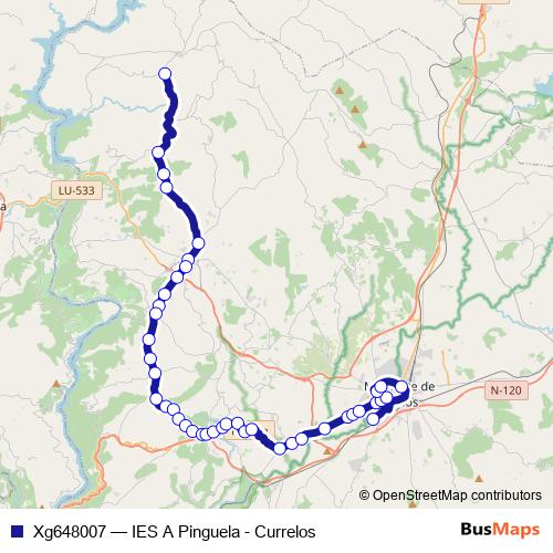 Xg648007 bus Line Map