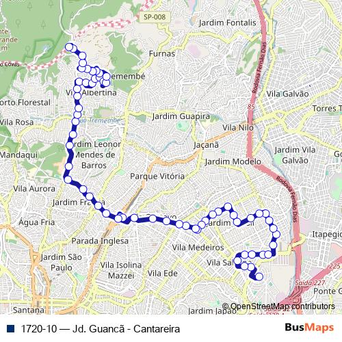 1720-10 bus Line Map