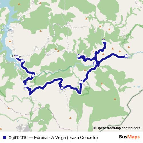 Xg612016 bus Line Map