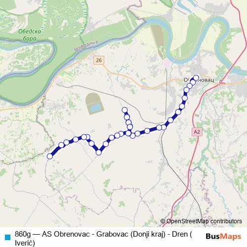 860g bus Line Map
