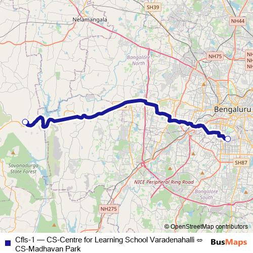 Cfls-1 bus Line Map