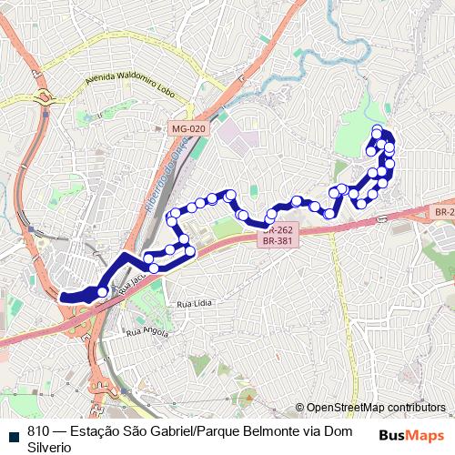 810 bus Line Map