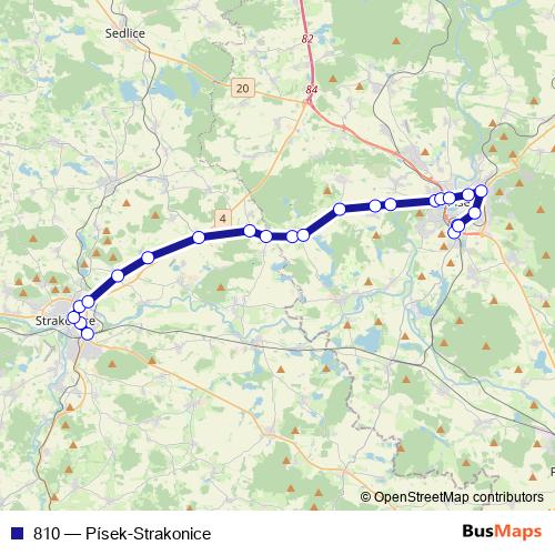 810 bus Line Map