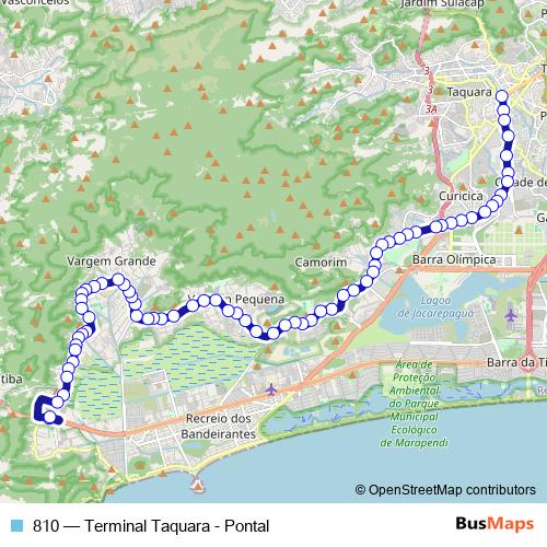 810 bus Line Map