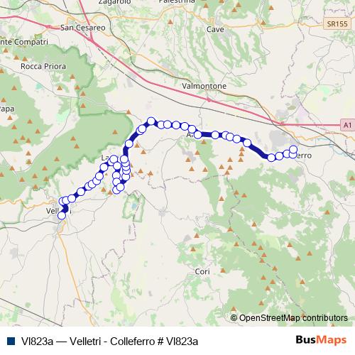 Vl823a bus Line Map