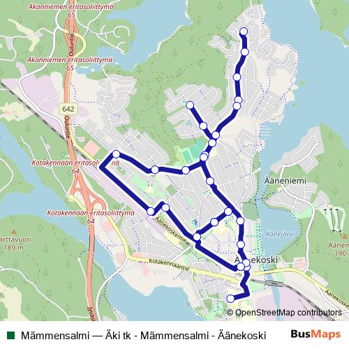 Mämmensalmi bus Line Map