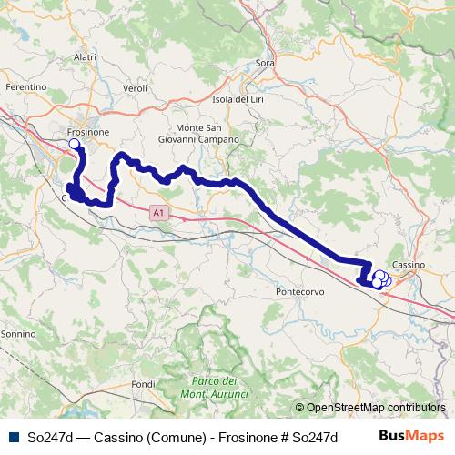 So247d bus Line Map