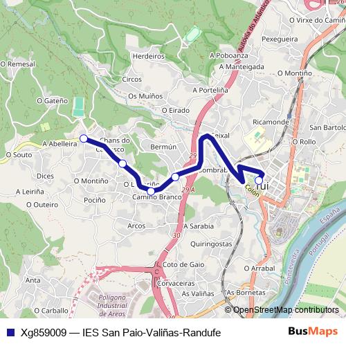 Xg859009 bus Line Map