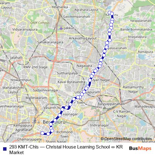 293 KMT-Chls bus Line Map