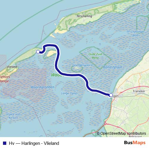 Hv ferry Line Map