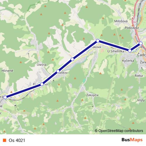 Os 4021 rail Line Map