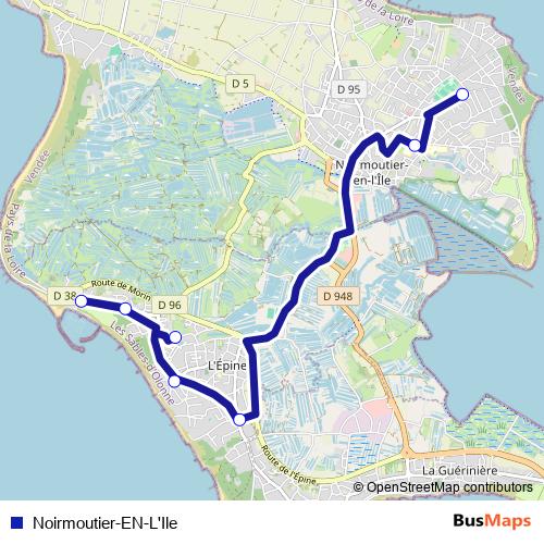 Noirmoutier-EN-L'Ile bus Line Map