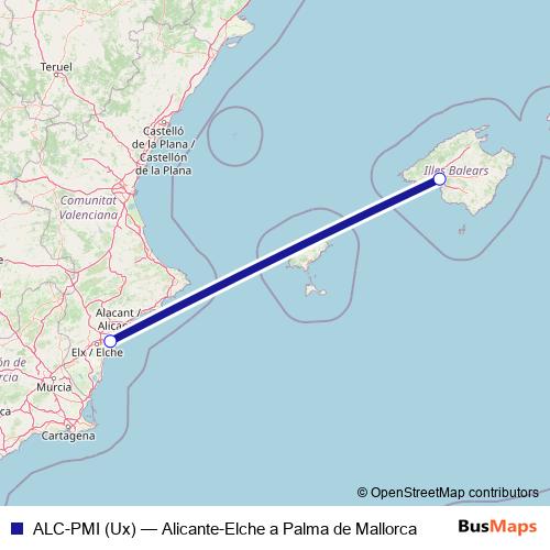 ALC-PMI (Ux) air Line Map