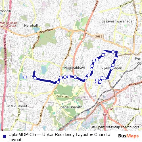 Uplo-MDP-Clo bus Line Map