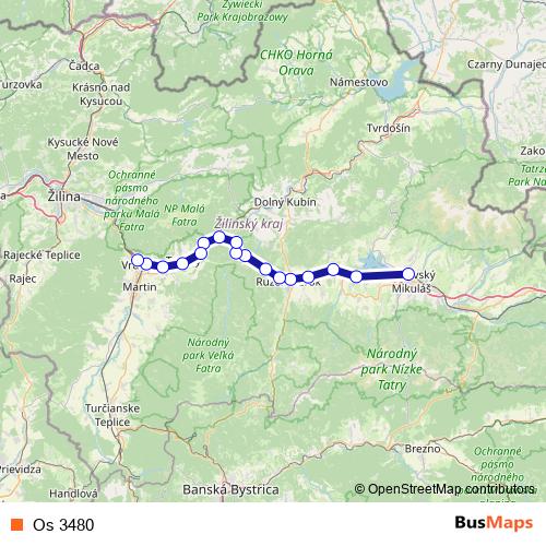 Os 3480 rail Line Map