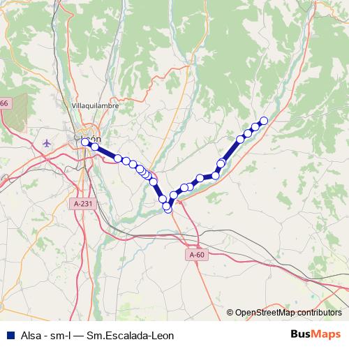 Alsa - sm-l bus Line Map