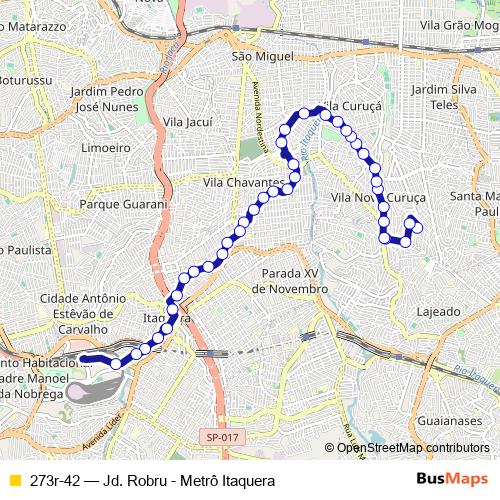 273r-42 bus Line Map