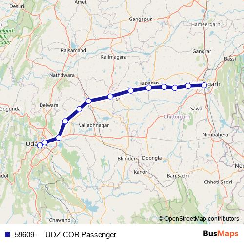 59609 rail Line Map