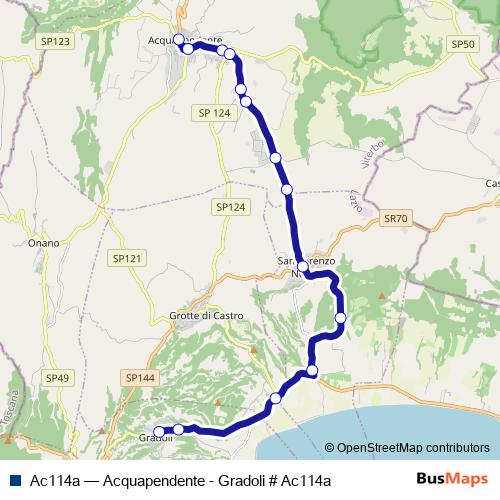 Ac114a bus Line Map