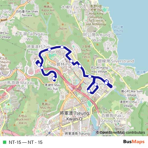 NT-15 bus Line Map