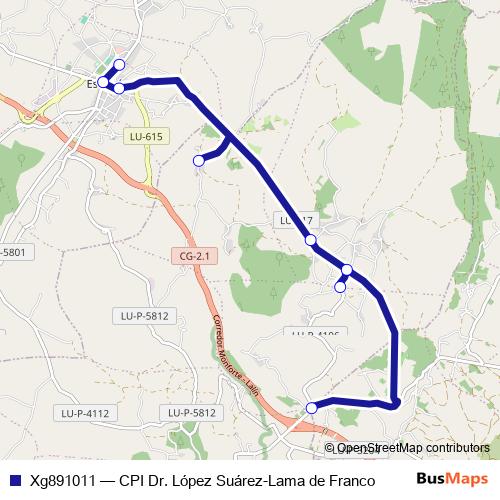 Xg891011 bus Line Map