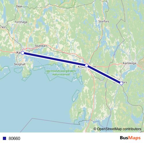 80660 bus Line Map