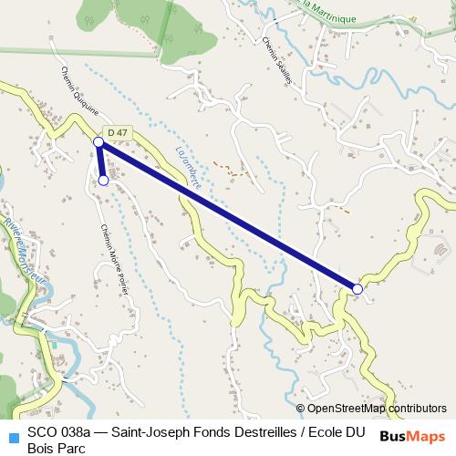 SCO 038a bus Line Map