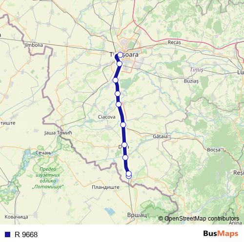 R 9668 rail Line Map