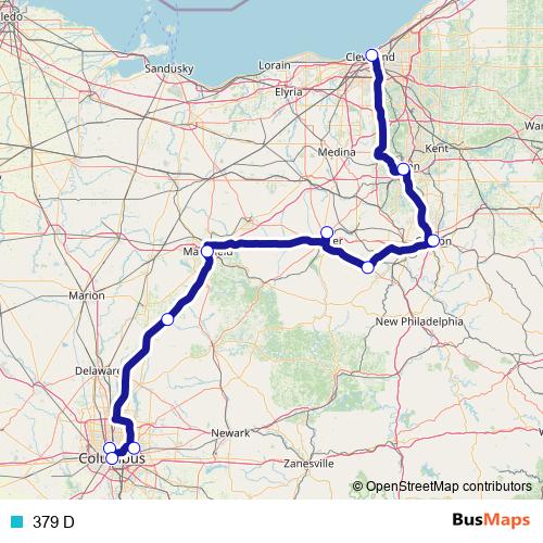379 D bus Line Map