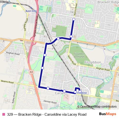 329 bus Line Map