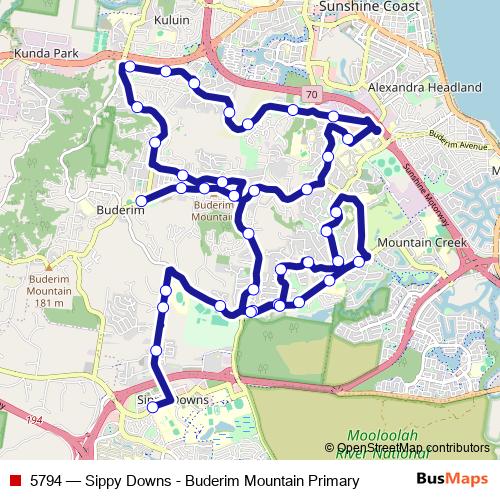 5794 bus Line Map