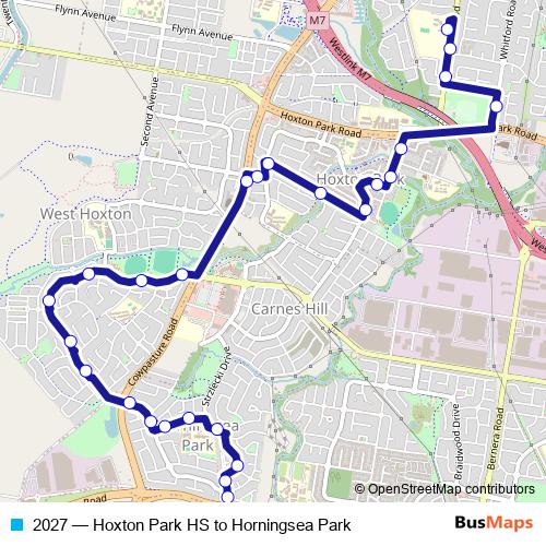 2027 bus Line Map