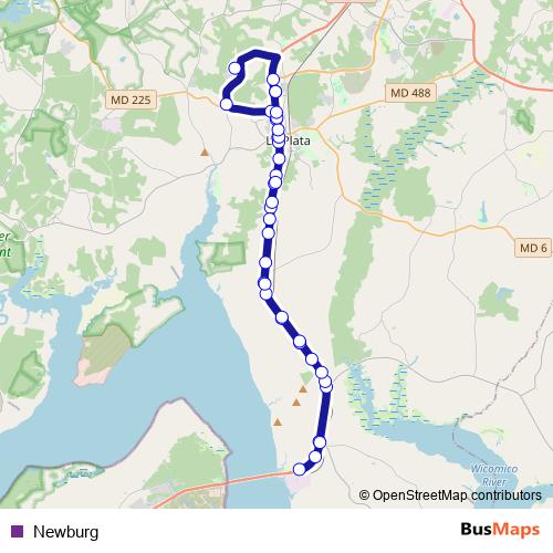 Newburg bus Line Map