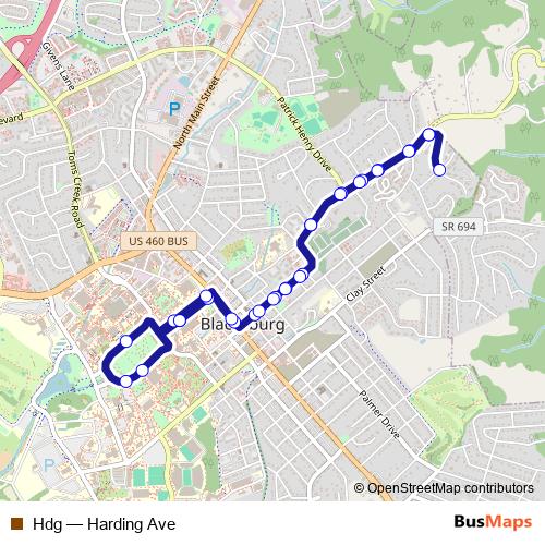 Hdg bus Line Map