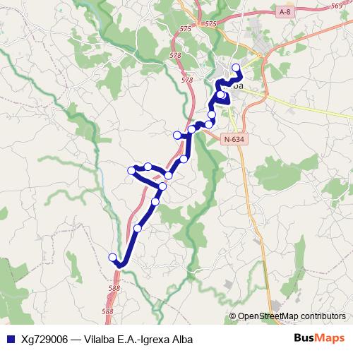 Xg729006 bus Line Map
