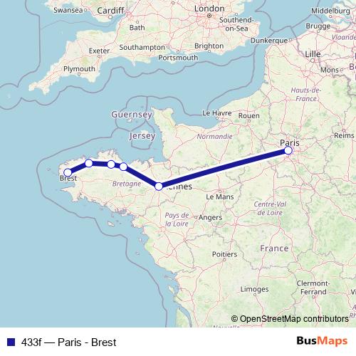 433f rail Line Map