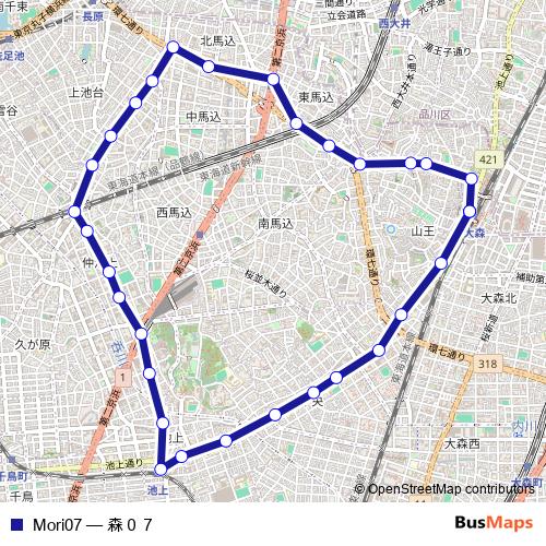 Mori07 bus Line Map