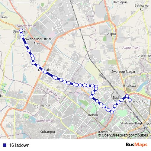 161adown bus Line Map