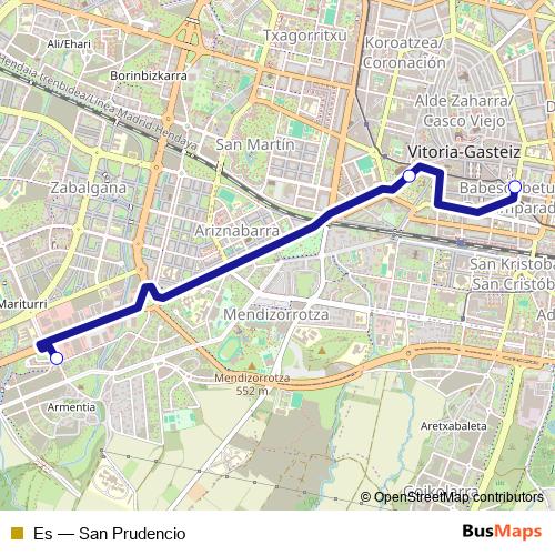 Es bus Line Map
