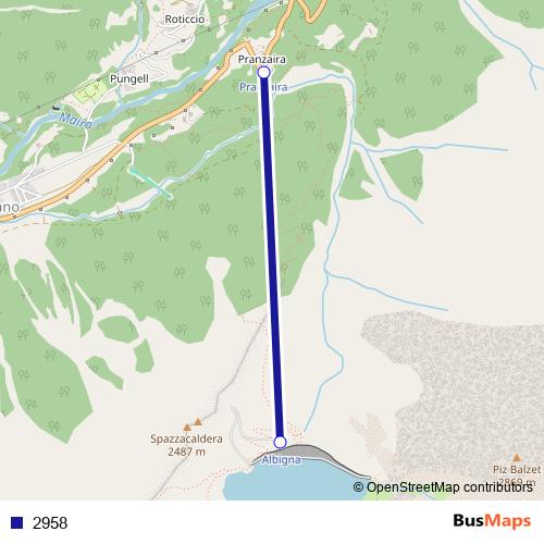 2958 cable-car Line Map