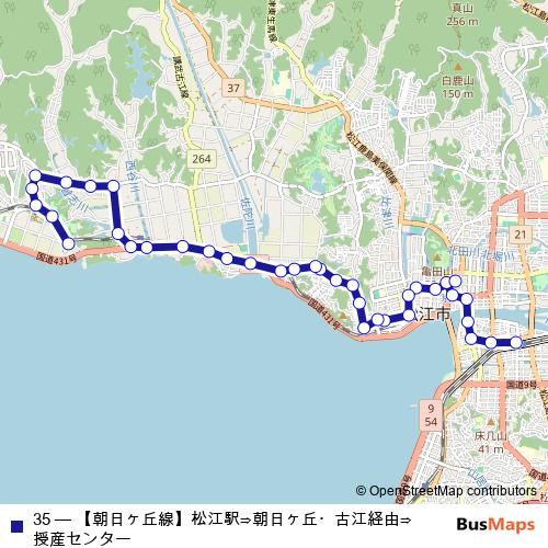 35 bus Line Map