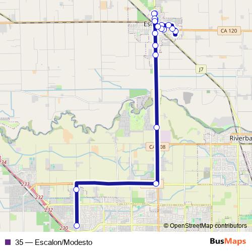 35 bus Line Map