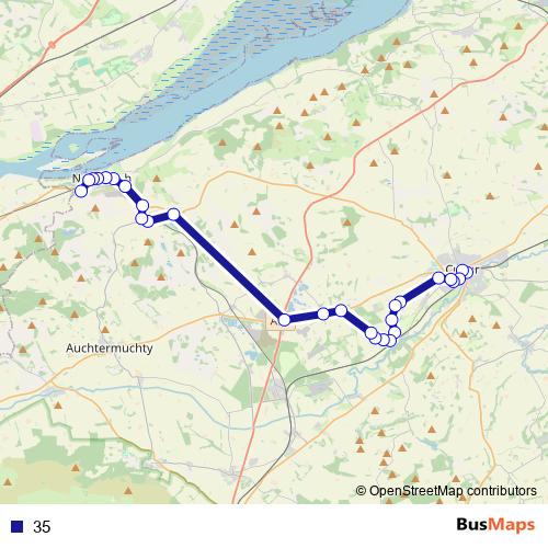 35 bus Line Map