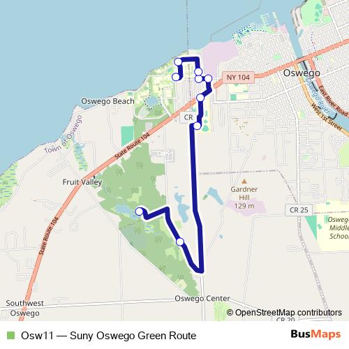 Osw11 bus Line Map